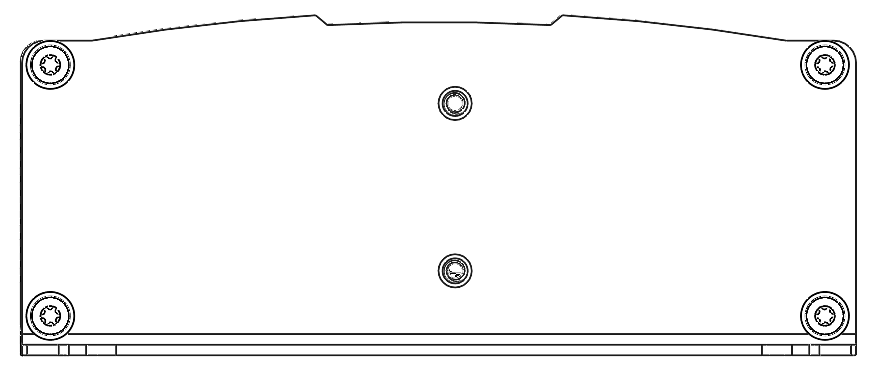 Rear Panel - with Center Screw Holes for DIN-rail mount accessory